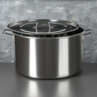 УЦЕНКА Котел 40 л d=45 см h=28 см «Общепит» Сварной. Клепанные ручки - Фото 2