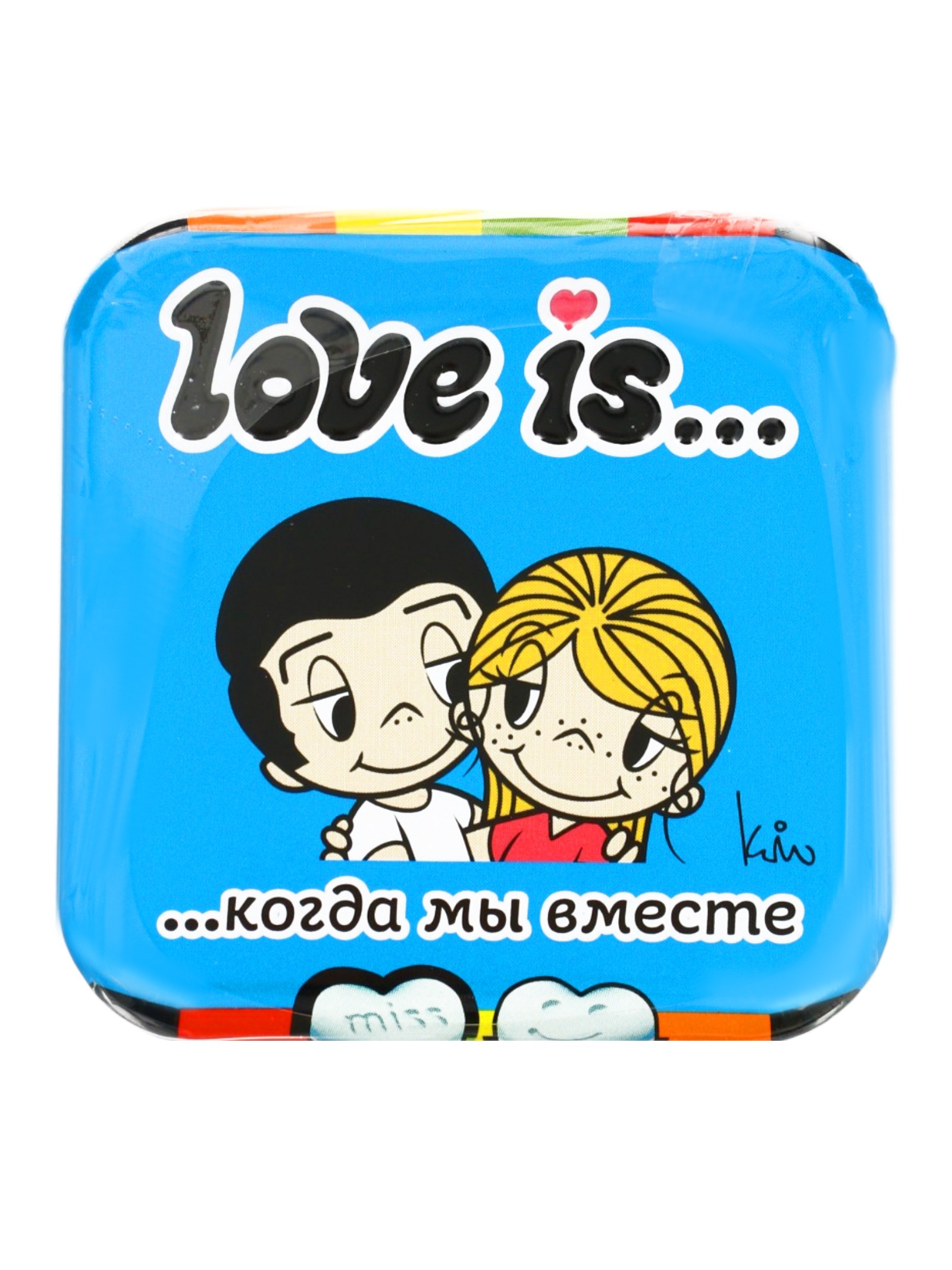 Конфеты освежающие Love is, в форме сердца, со вкусом мяты, 20 г