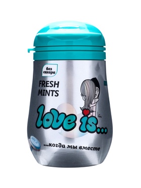 Конфеты освежающие «Love is», со вкусом мяты, 45 г