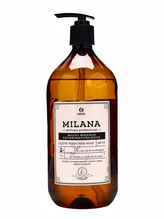 УЦЕНКА Жидкое парфюмированное мыло Milana Perfume Professional, 1 л - Фото 1