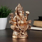 Фигурка гипс «Ганеша», бронза, 7×17×12 см - Фото 5