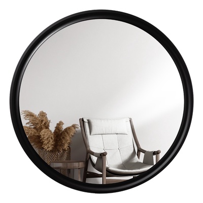 Зеркало интерьерное настенное «Рубин», в деревянной раме, круг d=70 см, цвет цвет чёрный