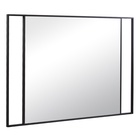 Зеркало интерьерное настенное «Рубин», в прямоугольном корпусе из металла, 100×70 см, цвет чёрный 10892521