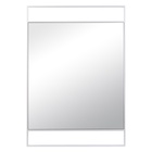 Зеркало интерьерное настенное в прямоугольном корпусе из металла 100х70 см, белый - фото 14829710