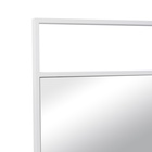 Зеркало интерьерное настенное в прямоугольном корпусе из металла 100х70 см, белый - фото 14829714