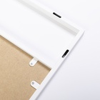 Зеркало интерьерное настенное в прямоугольном корпусе из металла 100х70 см, белый - фото 14829716