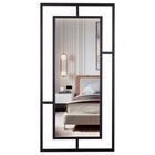 Зеркало интерьерное настенное «Рубин», в прямоугольном корпусе из металла, 120×60 см, цвет чёрный - Фото 4