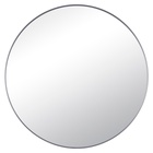 Зеркало интерьерное настенное в круглом корпусе из металла  d=50,5см, серебро - фото 14829753