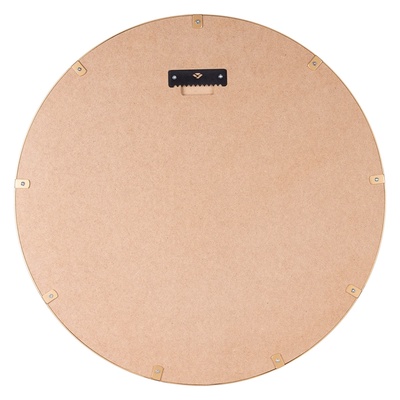 Зеркало интерьерное настенное «Рубин», в круглом корпусе из металла, d=50.5 см, цвет белое золото