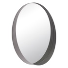 Зеркало интерьерное настенное в круглом корпусе из металла, d=50,5см, серебро - фото 14829768