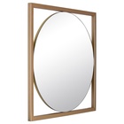 Зеркало интерьерное настенное «Рубин», в квадратном корпусе из металла, 54×54 см, цвет цвет белое золото 10892536