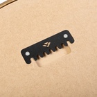 Зеркало интерьерное настенное в круглом корпусе из металла с ободом  d=60см, белое золото - фото 14829804