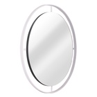 Зеркало интерьерное настенное в круглом корпусе из металла с ободом  d=60см, белый - фото 14829810