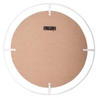 Зеркало интерьерное настенное в круглом корпусе из металла с ободом  d=60см, белый - фото 14829811