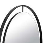 Зеркало интерьерное настенное в круглом корпусе из металла с ободом  d=60см, черный - фото 14829816