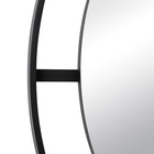 Зеркало интерьерное настенное в круглом корпусе из металла с ободом  d=60см, черный - фото 14829817