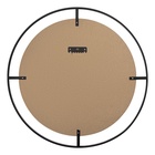 Зеркало интерьерное настенное в круглом корпусе из металла с ободом  d=60см, черный - фото 14829818