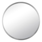 Зеркало интерьерное настенное в круглом корпусе из металла  d=60, серебро - фото 14829821