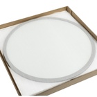 Зеркало интерьерное настенное в круглом корпусе из металла  d=60, серебро - фото 14829827