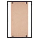 Зеркало интерьерное настенное в прямоугольном корпусе из металла  63х43 см, черный - фото 14829835