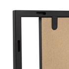 Зеркало интерьерное настенное в прямоугольном корпусе из металла  63х43 см, черный - фото 14829836