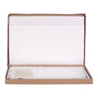 Зеркало интерьерное настенное в прямоугольном корпусе из металла  63х43 см, белый - фото 14829842