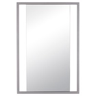 Зеркало интерьерное настенное в прямоугольном корпусе из металла  63х43 см, серебро - фото 14829850