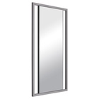 Зеркало интерьерное настенное в прямоугольном корпусе из металла  63х43 см, серебро - фото 14829851