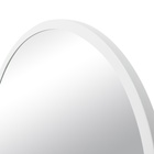 Зеркало интерьерное настенное в круглом корпусе из металла  d=70, белый - фото 14829857