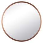 Зеркало интерьерное настенное в круглом корпусе из металла  d=70, медный - фото 14829865