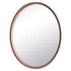 Зеркало интерьерное настенное в круглом корпусе из металла  d=70, медный - фото 14829866