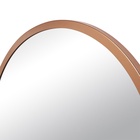 Зеркало интерьерное настенное в круглом корпусе из металла  d=70, медный - фото 14829867