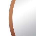 Зеркало интерьерное настенное в круглом корпусе из металла  d=70, медный - фото 14829868