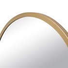 Зеркало интерьерное настенное в круглом корпусе из металла  d=70, белое золото - фото 14829876