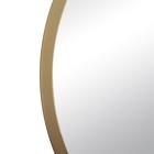 Зеркало интерьерное настенное в круглом корпусе из металла  d=70, белое золото - фото 14829877