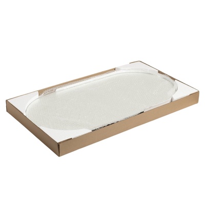 Зеркало интерьерное настенное «Рубин», в овальном корпусе из металла, 80×40 см, цвет белый