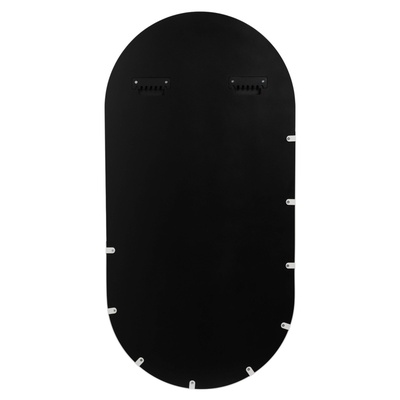 Зеркало интерьерное настенное «Рубин», в овальном корпусе из металла, 80×40 см, цвет белый