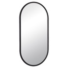 Зеркало интерьерное настенное «Рубин», в овальном корпусе из металла, 80×40 см, цвет чёрный 10892558
