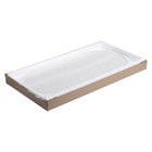 Зеркало интерьерное настенное в овальном корпусе из металла  80х40 см, белый - фото 14829952