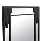 Зеркало интерьерное настенное в прямоугольном корпусе из металла 80,5х61 см, черный - фото 14829957