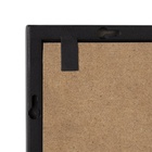 Зеркало интерьерное настенное в прямоугольном корпусе из металла 80,5х61 см, черный - фото 14829960