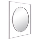 Зеркало интерьерное настенное в квадратном корпусе из металла  80х80 см, белый - фото 14829988