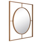 Зеркало интерьерное настенное «Рубин», в квадратном корпусе из металла, 80×80 см, цвет белое золото 10892568