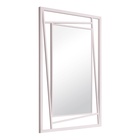 Зеркало интерьерное настенное «Рубин», в прямоугольном корпусе из металла, 88×63 см, цвет белый - Фото 3