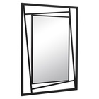 Зеркало интерьерное настенное «Рубин», в прямоугольном корпусе из металла, 88×63 см, цвет цвет чёрный - Фото 5