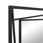 Зеркало интерьерное настенное «Рубин», в прямоугольном корпусе из металла, 88×63 см, цвет цвет чёрный - Фото 7