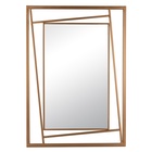 Зеркало интерьерное настенное «Рубин», в прямоугольном корпусе из металла, 88×63 см, цвет белое золото - Фото 2