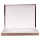 Зеркало интерьерное настенное в прямоугольном корпусе из металла 91,5х71 см, белый - фото 14830034