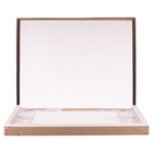 Зеркало интерьерное настенное в прямоугольном корпусе из металла 91,5х71 см,белое золото - фото 14830039