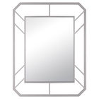 Зеркало интерьерное настенное в прямоугольном корпусе из металла 91,5х71 см, серебро - фото 14830041